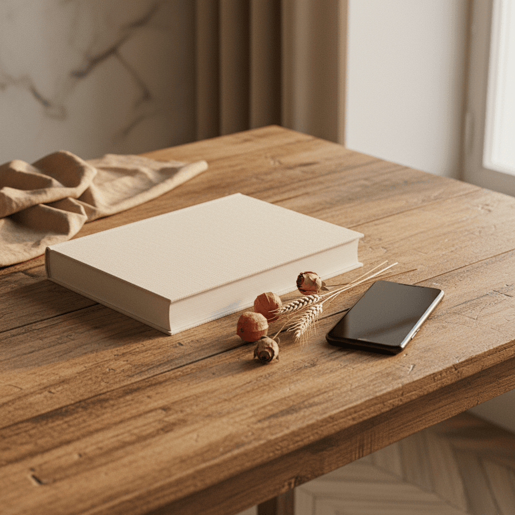 Téléphone Android Oppo posé sur un bureau, écran allumé avec WhatsApp ouvert, ambiance lumineuse