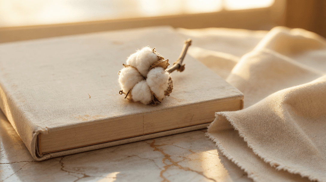 Alliances en or posées sur un tissu de soie blanc avec des fleurs séchées